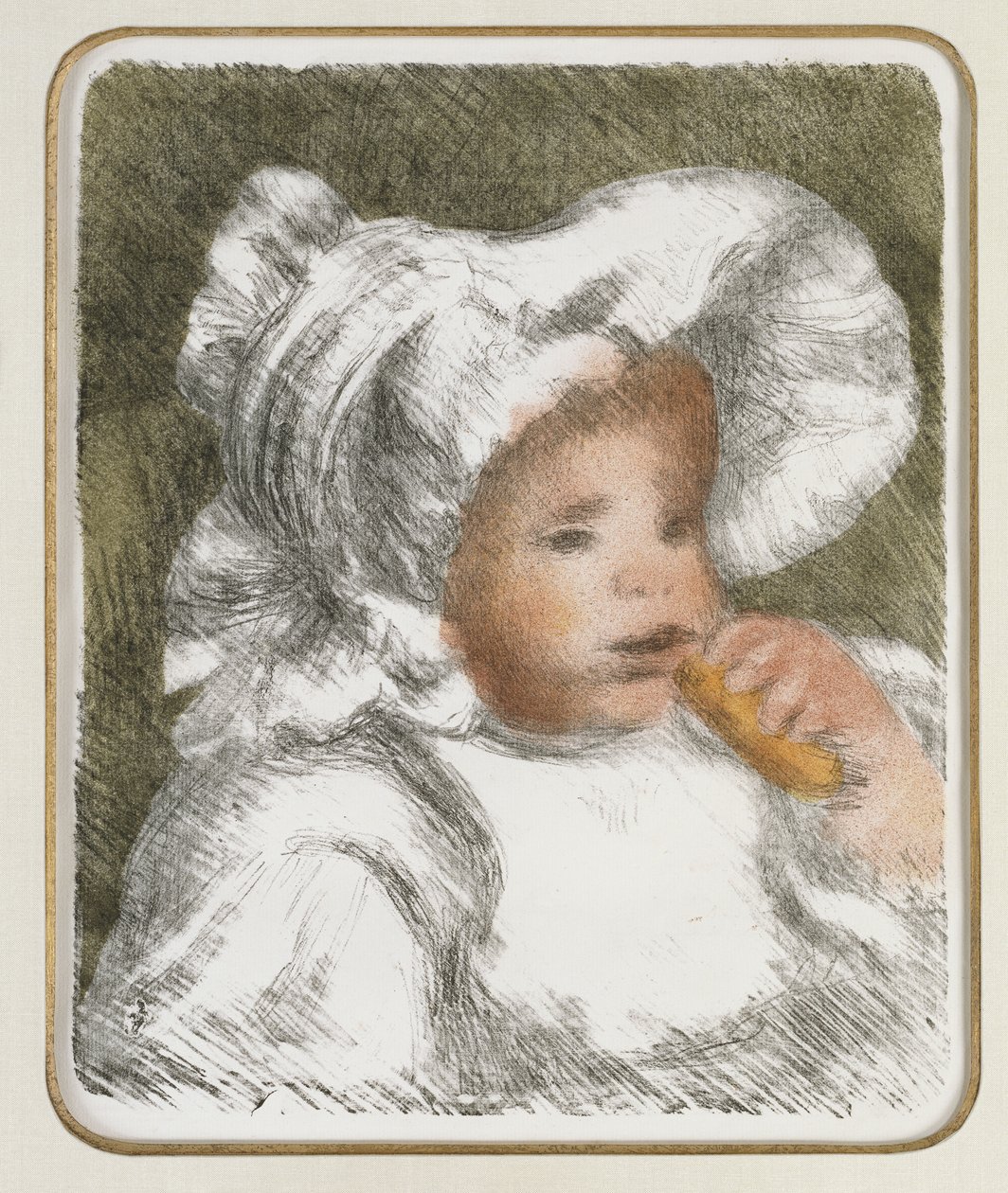 Gyermek keksszel, 1888-89 körül alkotó: Pierre Auguste Renoir