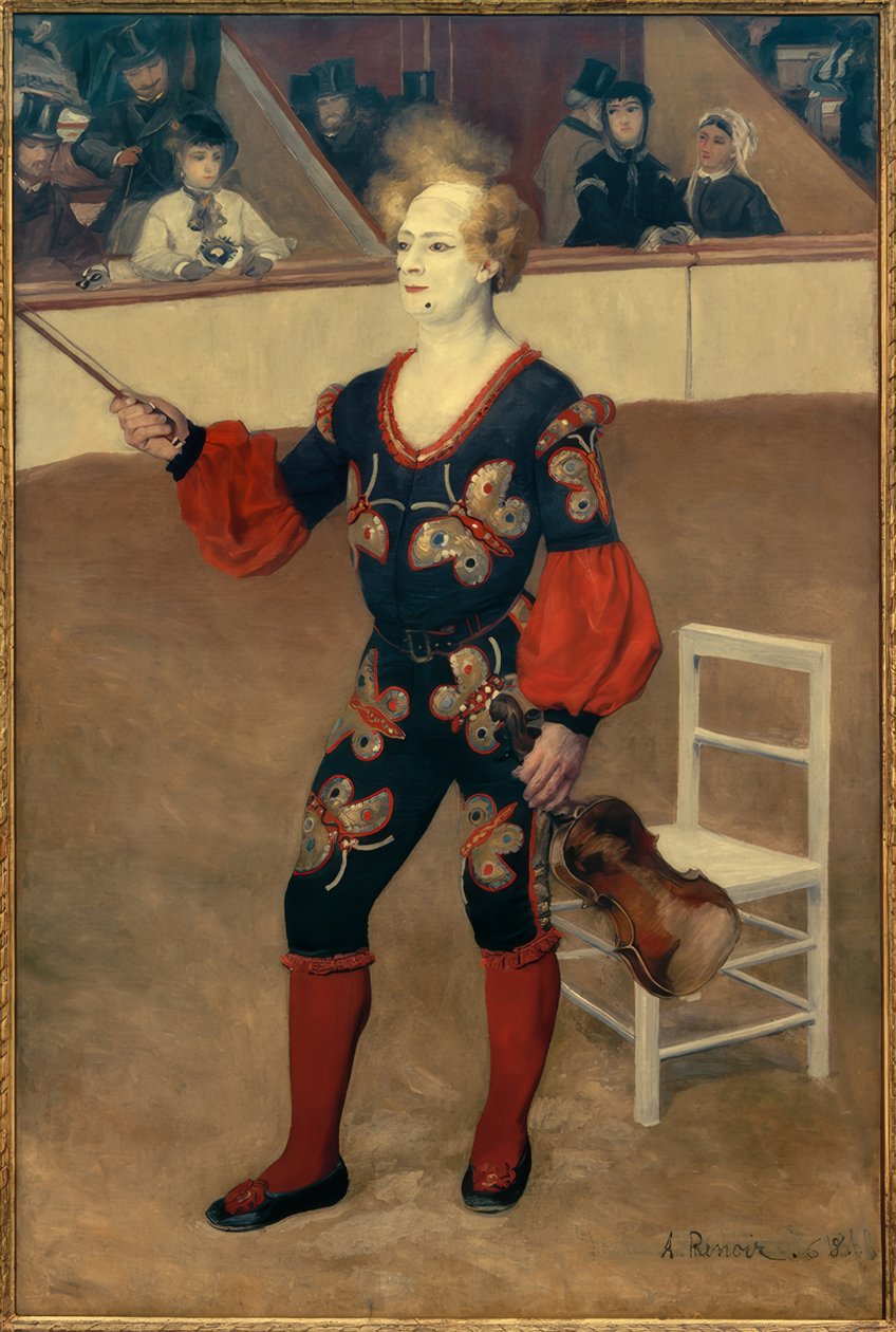 Bohóc a cirkuszban alkotó: Pierre Auguste Renoir