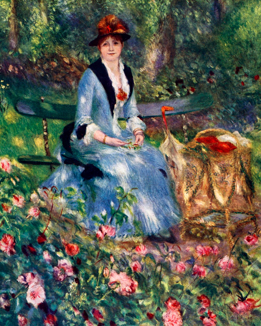 A rózsákban, 1882, 1929 alkotó: Pierre Auguste Renoir