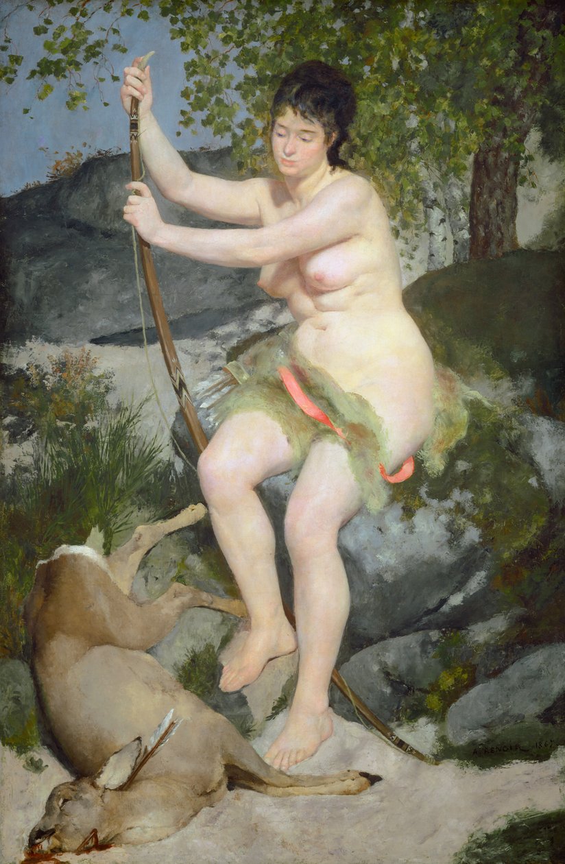 Diana, 1867. alkotó: Pierre Auguste Renoir