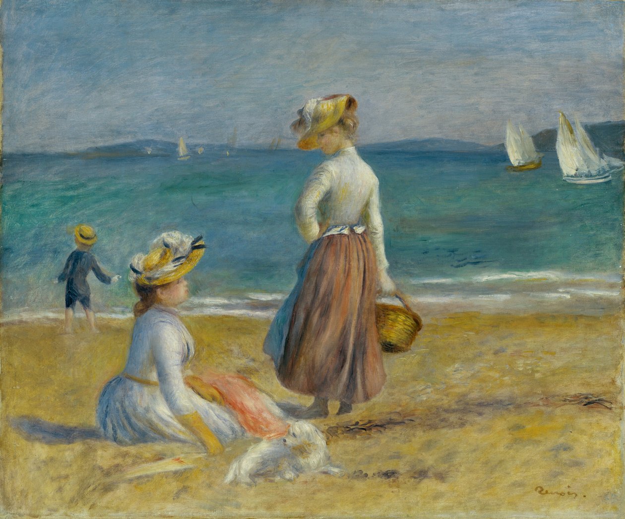 Figurák a tengerparton, 1890. alkotó: Pierre Auguste Renoir