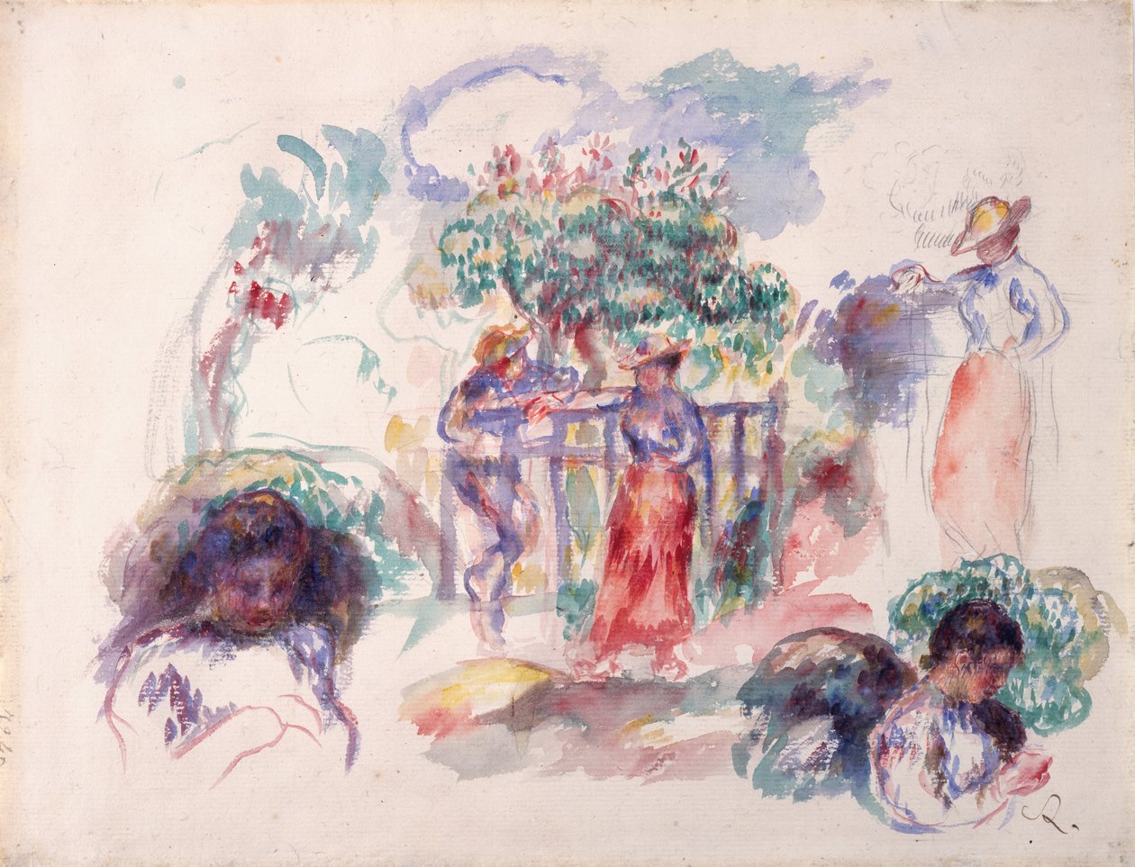 Alakok egy fa alatt, 1880-82. alkotó: Pierre Auguste Renoir