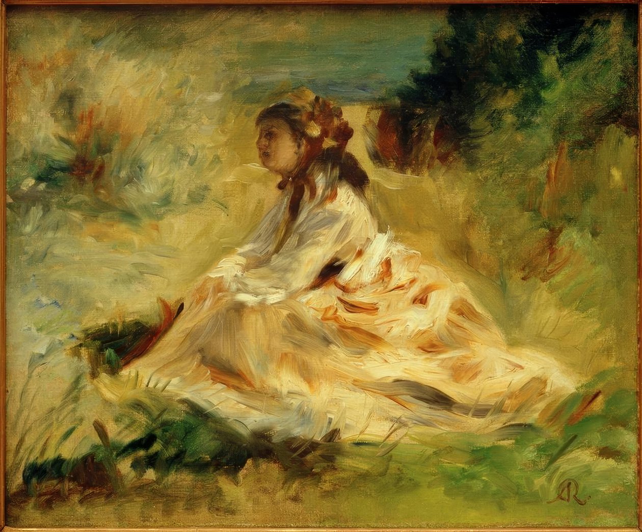 Nő a réten (Lise Tréhot) alkotó: Pierre Auguste Renoir