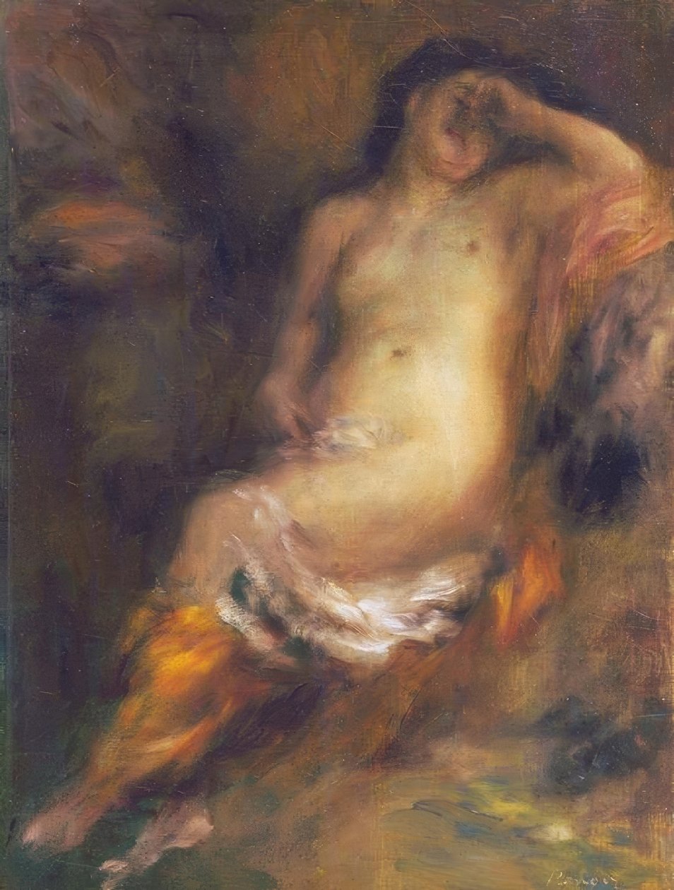 A fürdőzők álomba merültek alkotó: Pierre Auguste Renoir