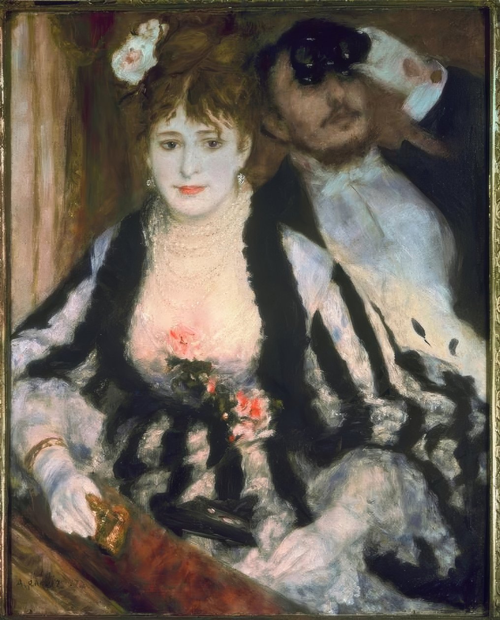 A színházi dobozban alkotó: Pierre Auguste Renoir