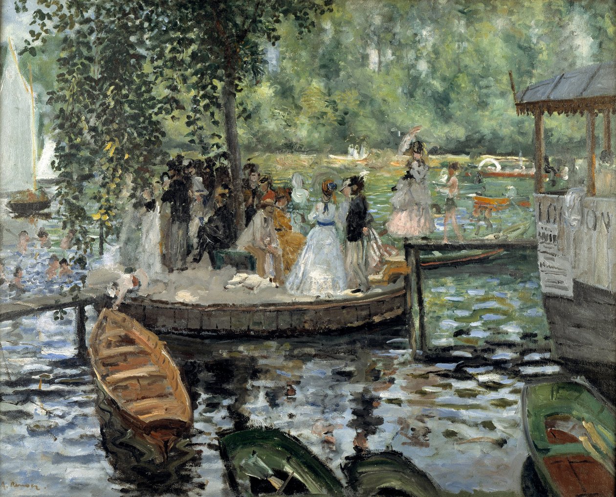 La Grenouillère, 1869 alkotó: Pierre Auguste Renoir
