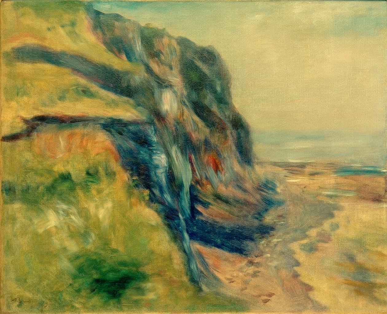 A part Dieppe közelében alkotó: Pierre Auguste Renoir