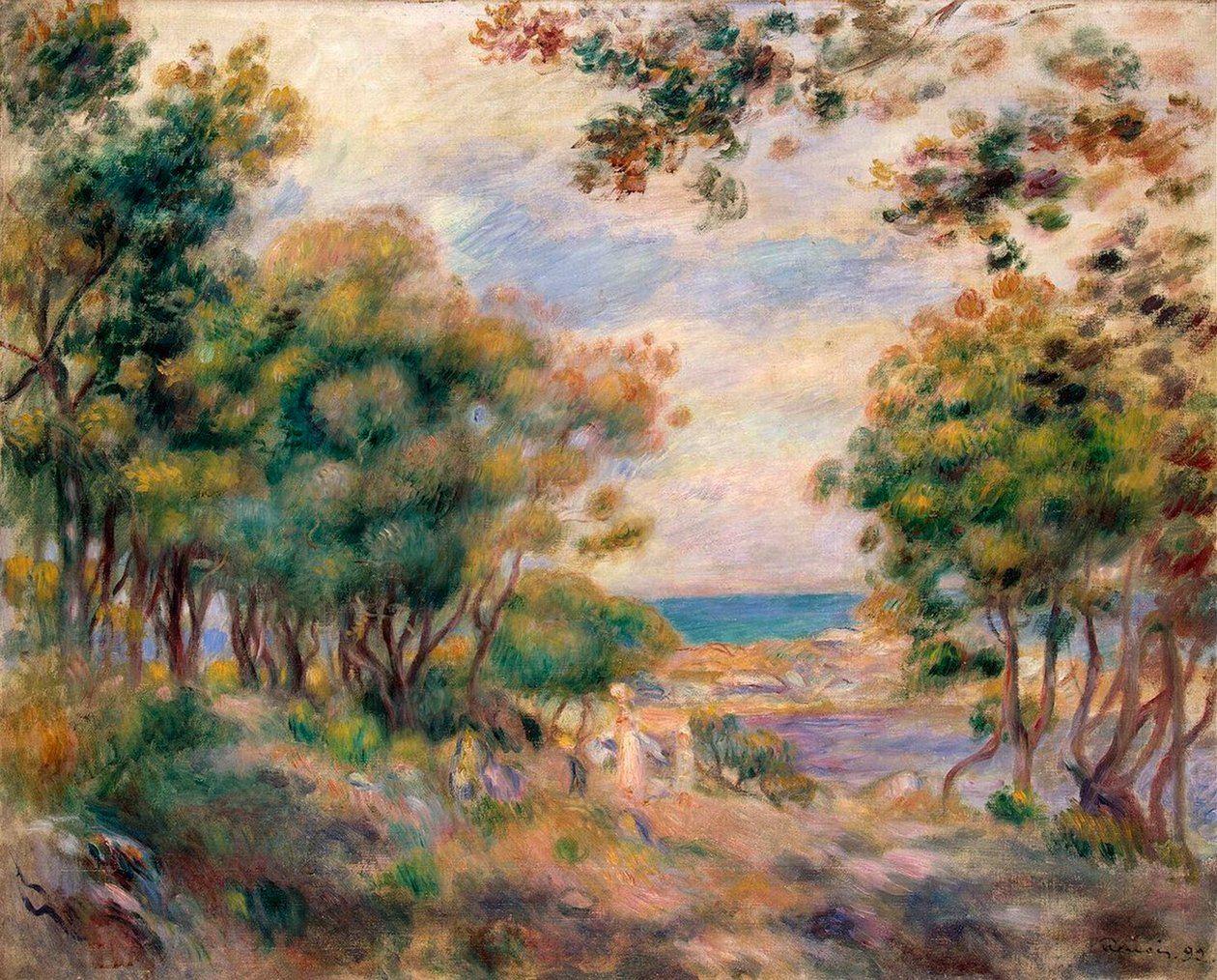 Beaulieu-i táj, 1899. alkotó: Pierre Auguste Renoir