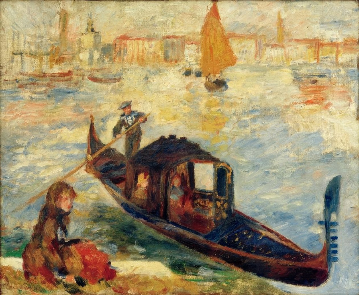 Canal Grande, Velence (Gondola) alkotó: Pierre Auguste Renoir