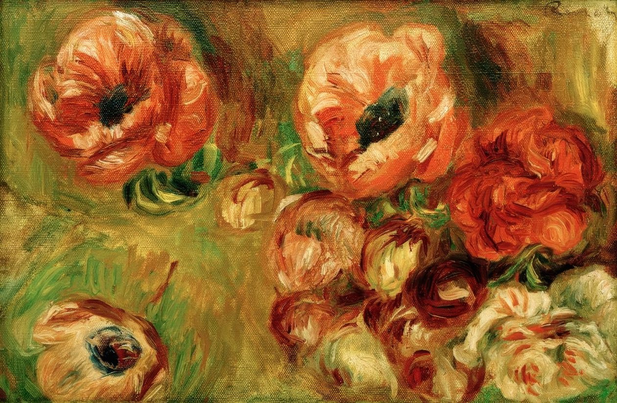 Az anemónák alkotó: Pierre Auguste Renoir