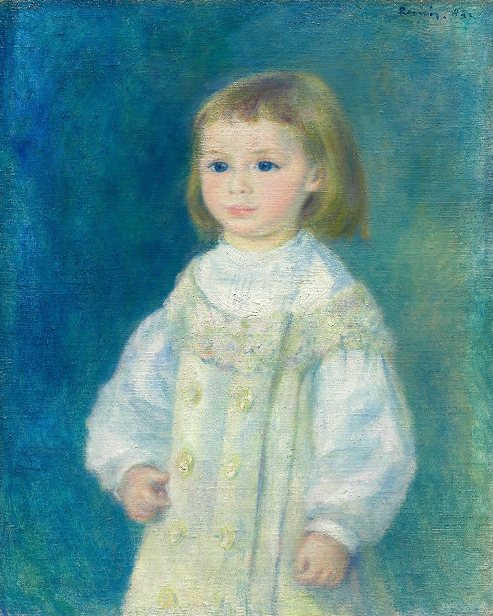 Lucie Berard (Gyermek fehérben) alkotó: Pierre Auguste Renoir