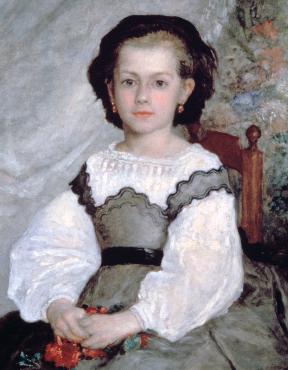 Mademoiselle Romaine Lacaux, részlet, 1864 alkotó: Pierre Auguste Renoir