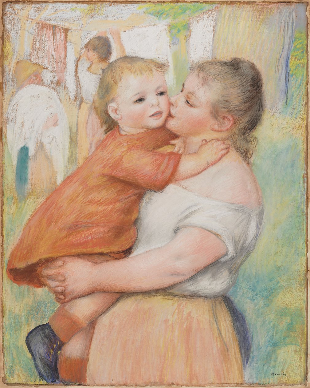 Anya és gyermeke, 1886. alkotó: Pierre Auguste Renoir