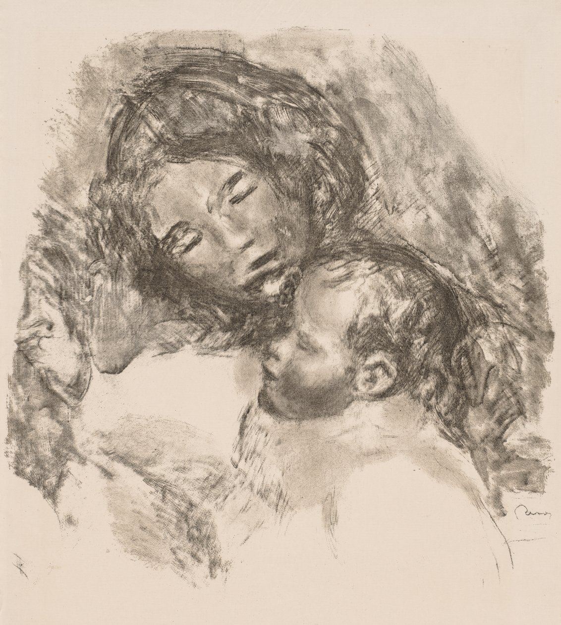 Anyaság, 1912. alkotó: Pierre Auguste Renoir