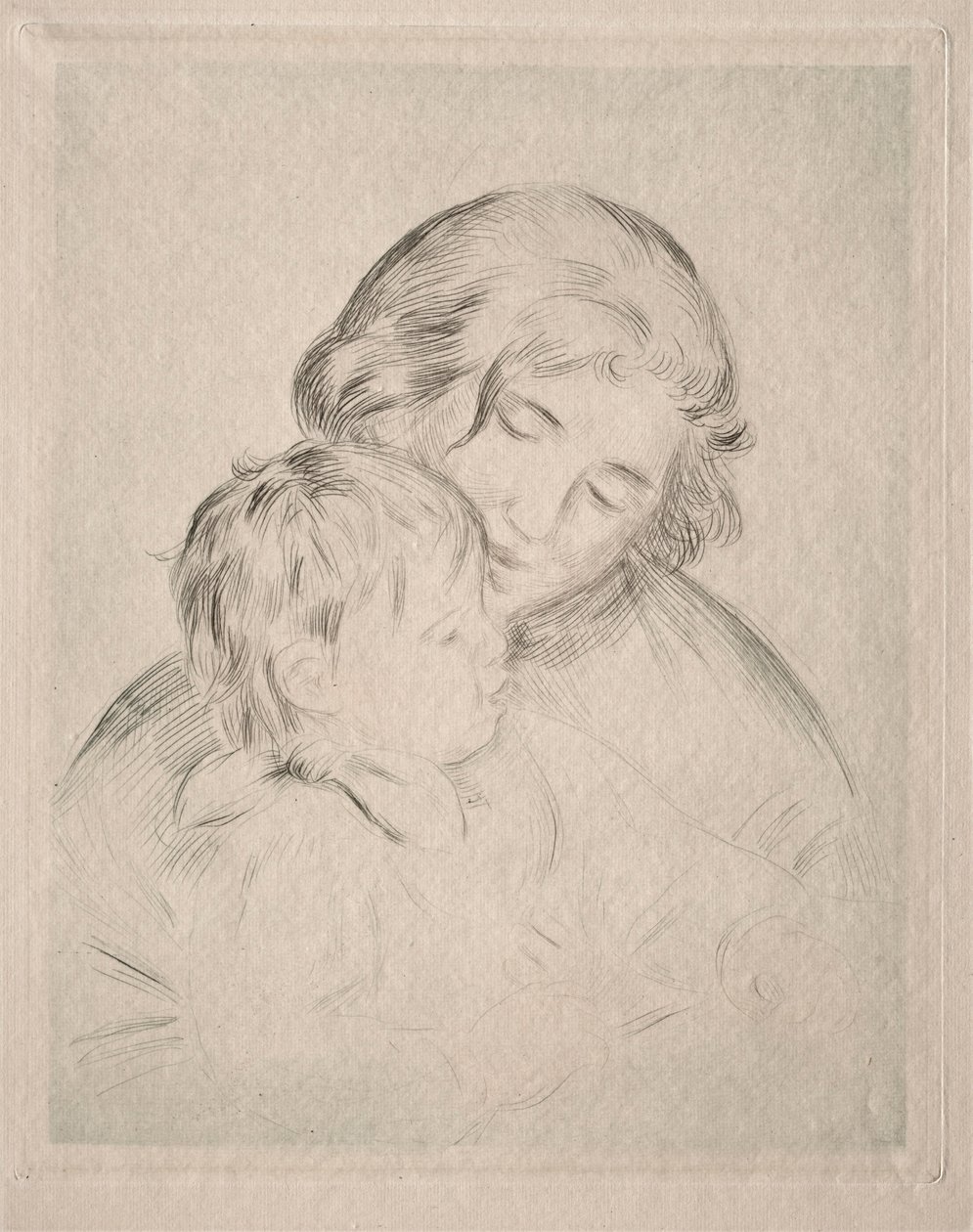 Anya és gyermek. alkotó: Pierre Auguste Renoir