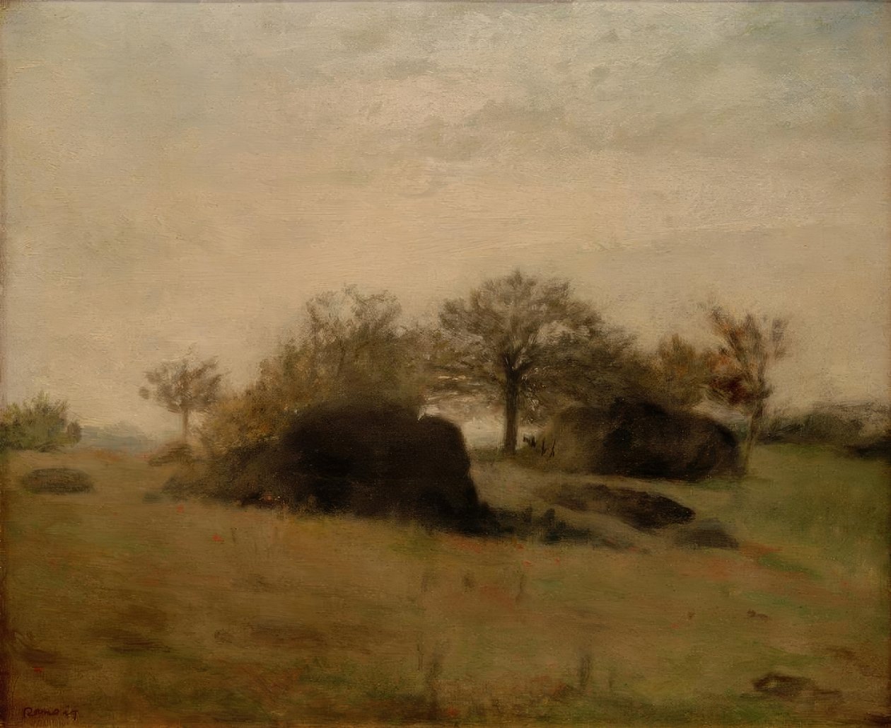 Fontainebleau táj alkotó: Pierre Auguste Renoir