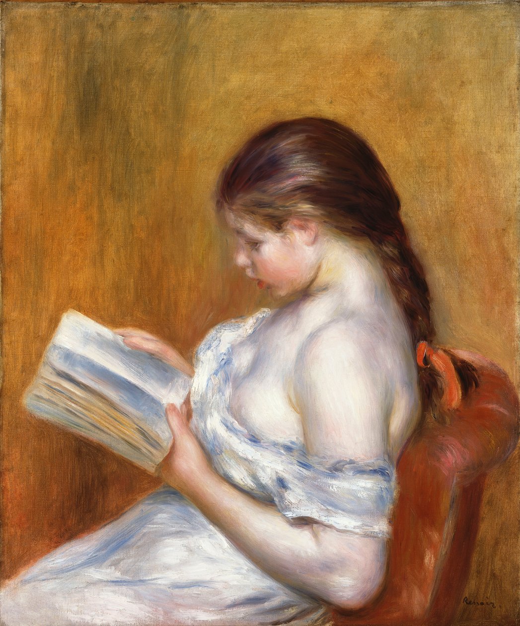 Olvasás; La Lecture, 1888 alkotó: Pierre Auguste Renoir