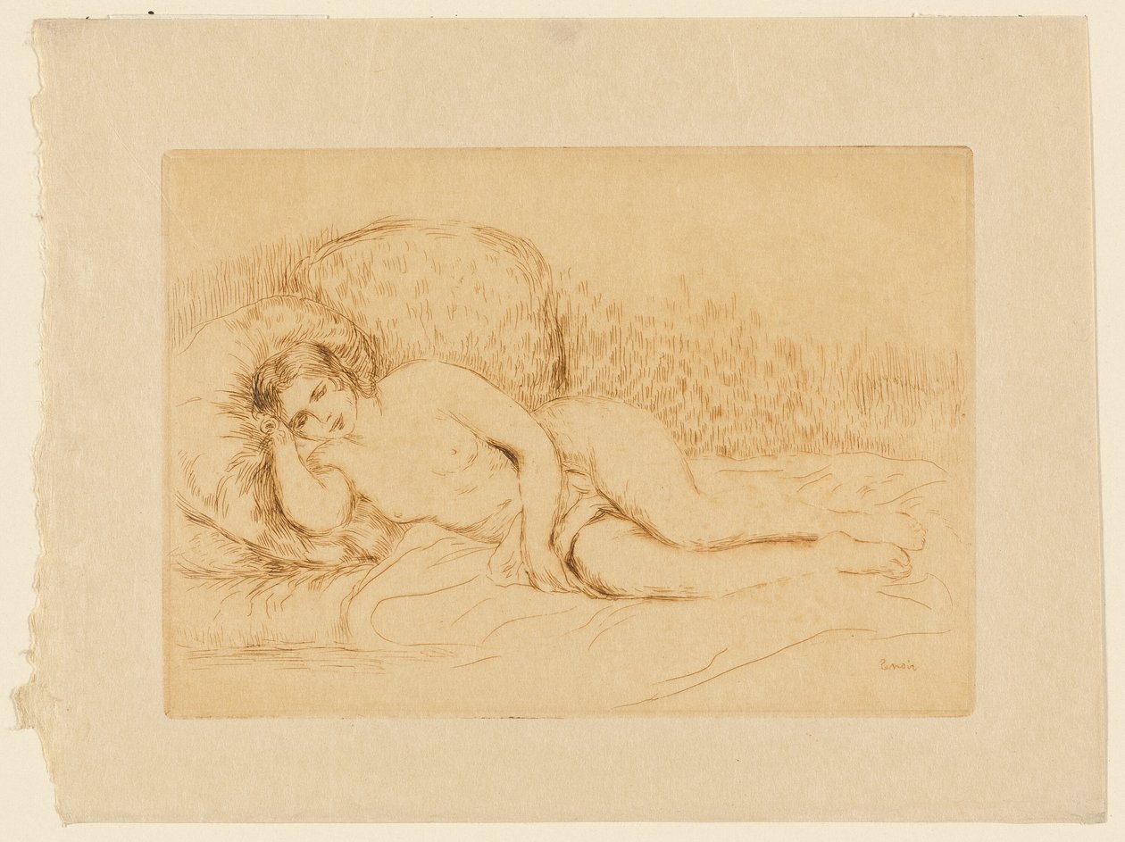 Fekvő akt alkotó: Pierre Auguste Renoir