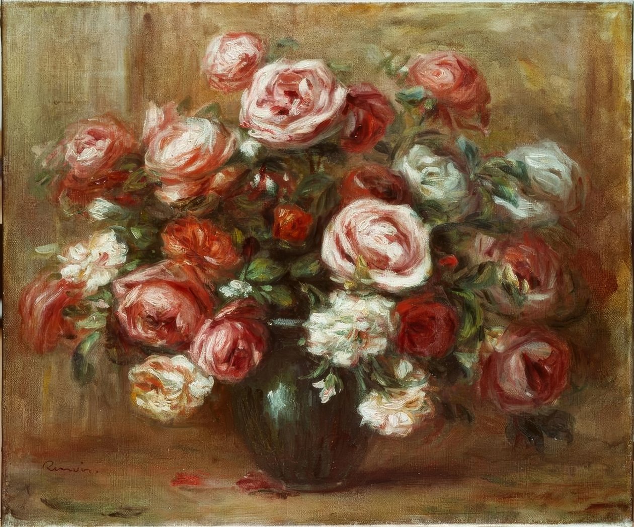 Rózsa csendélet alkotó: Pierre Auguste Renoir