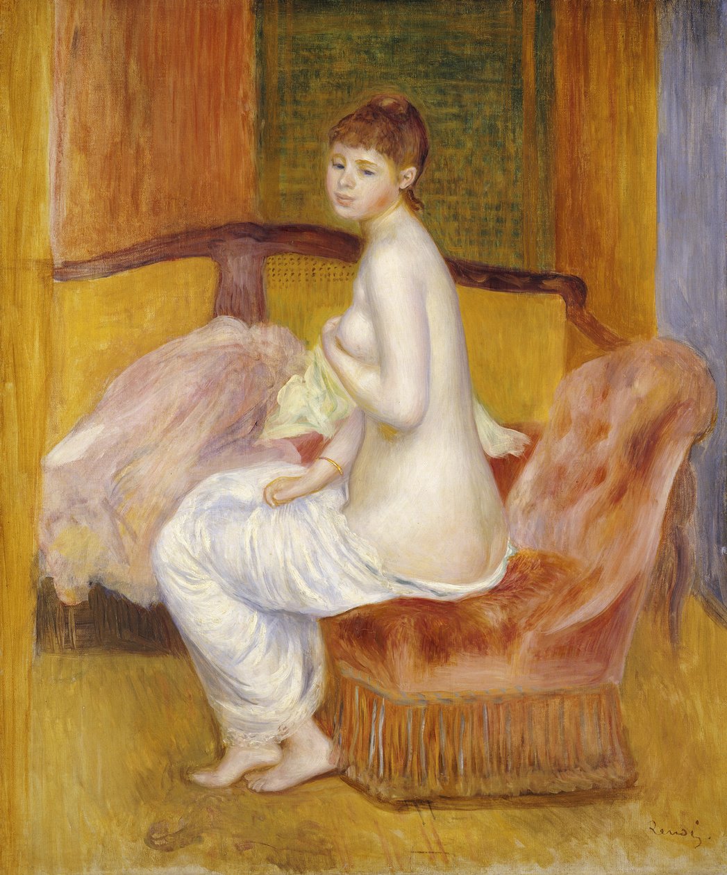 Ülő akt, Pihenő, 1885 alkotó: Pierre Auguste Renoir