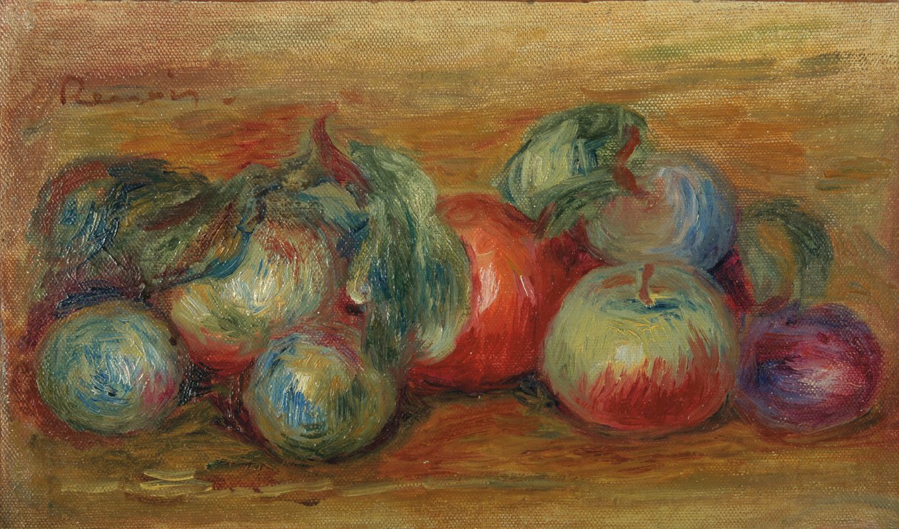 Csendélet gyümölcsökkel alkotó: Pierre Auguste Renoir