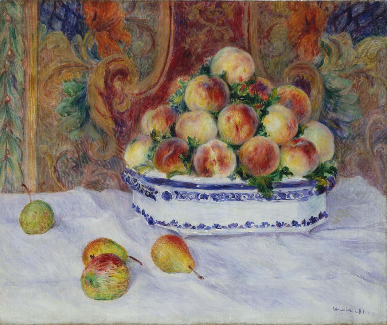 Csendélet őszibarackkal, 1881 alkotó: Pierre Auguste Renoir