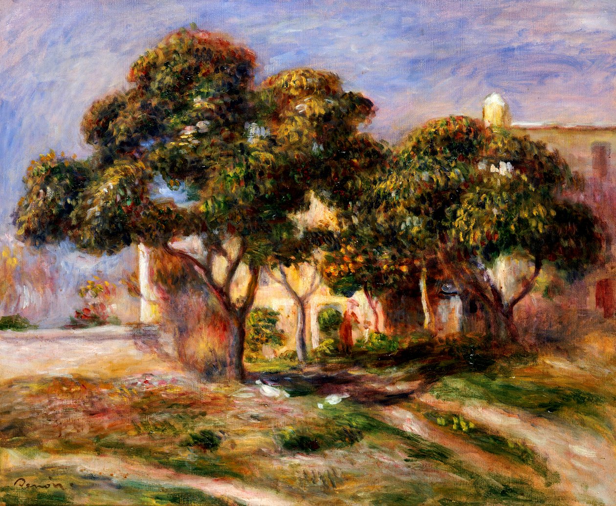 A naspolya fák alkotó: Pierre Auguste Renoir