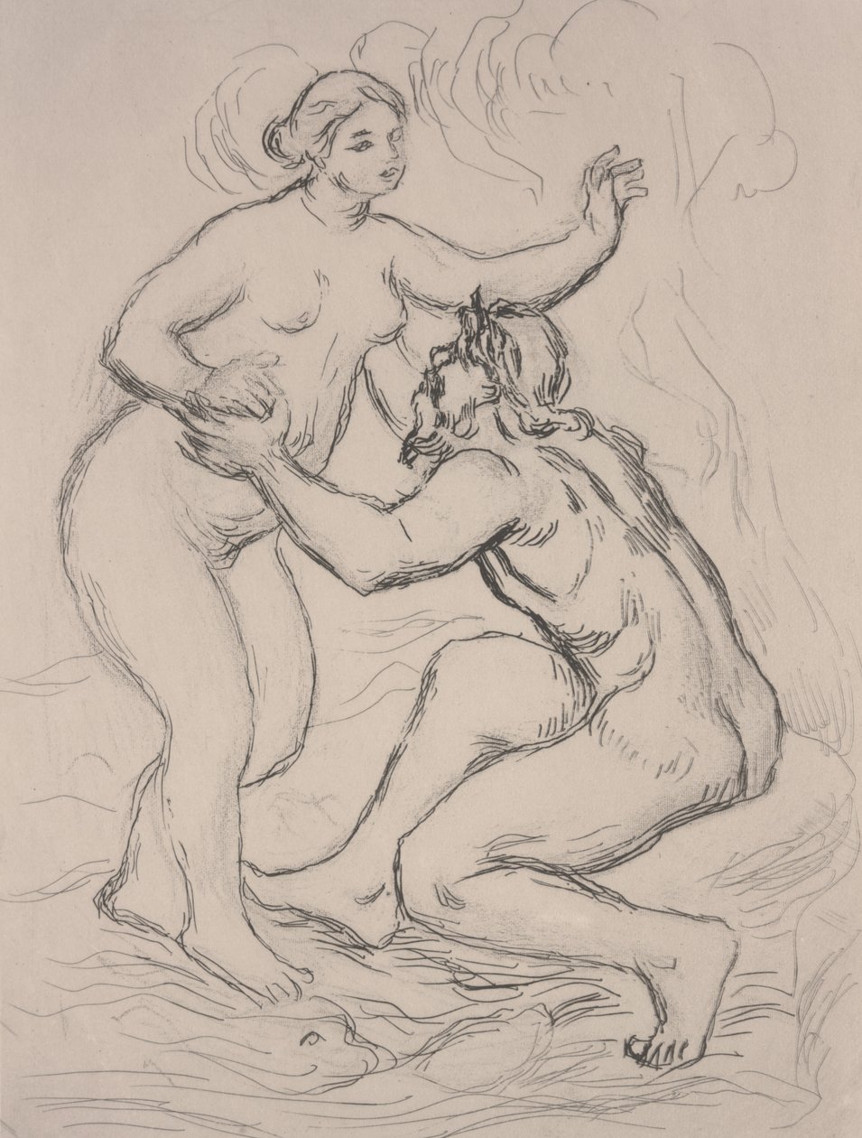 The River Scamander, 1900 körül (rézkarc) alkotó: Pierre Auguste Renoir