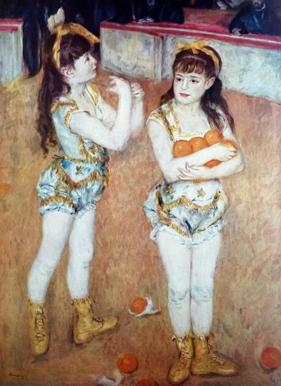 Két kis cirkuszi lány alkotó: Pierre Auguste Renoir