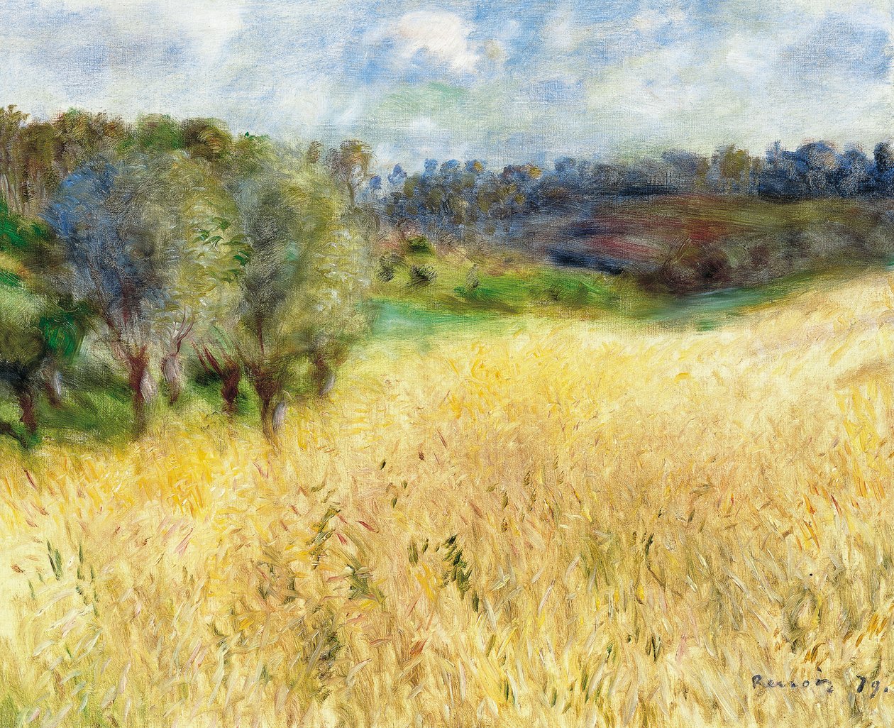 Búzamező, 1879 alkotó: Pierre Auguste Renoir