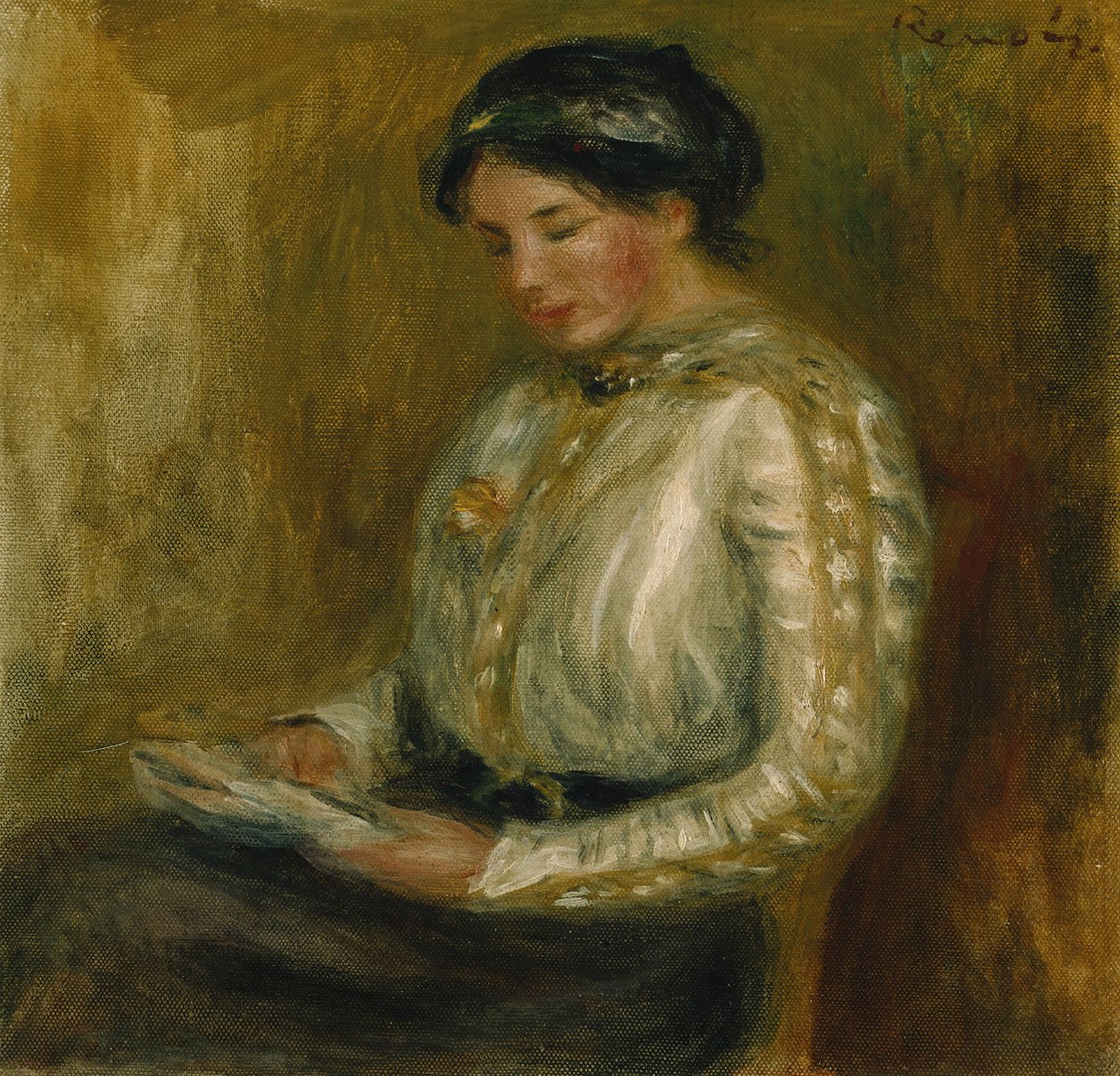 Olvasó nő alkotó: Pierre Auguste Renoir