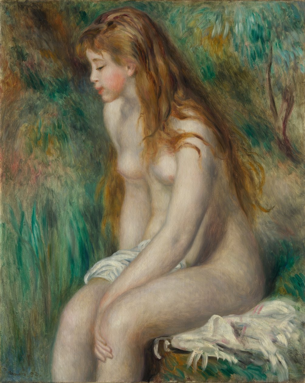 Fiatal lány fürdőzése, 1892. alkotó: Pierre Auguste Renoir