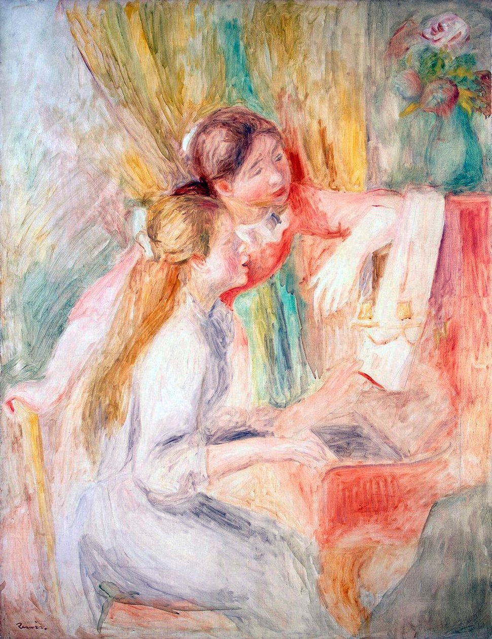 Fiatal lányok a zongoránál, 1892. alkotó: Pierre Auguste Renoir