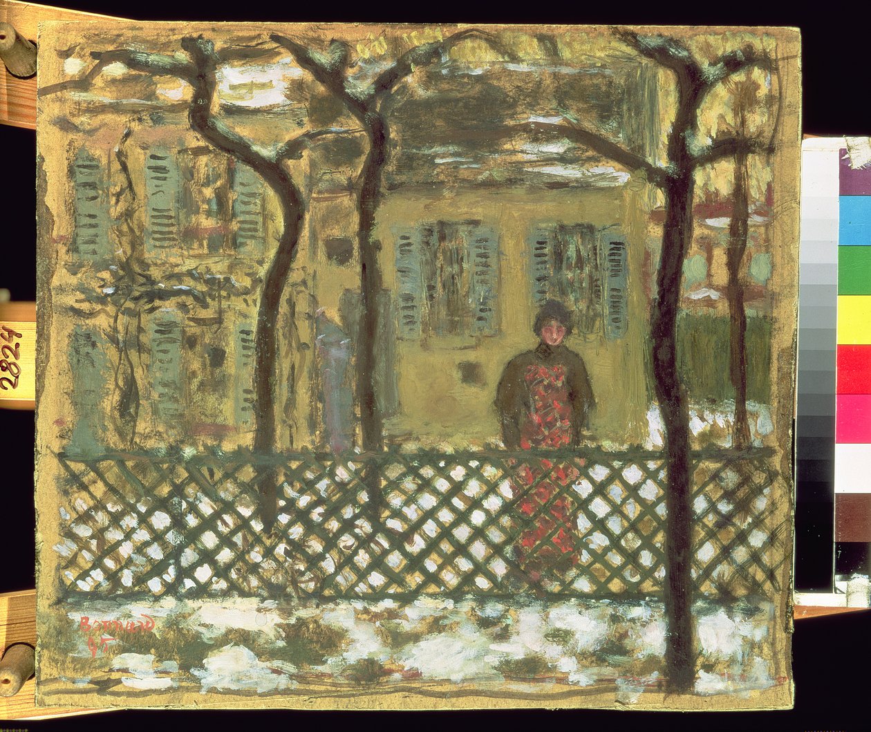 A kerítésnél, 1895 alkotó: Pierre Bonnard