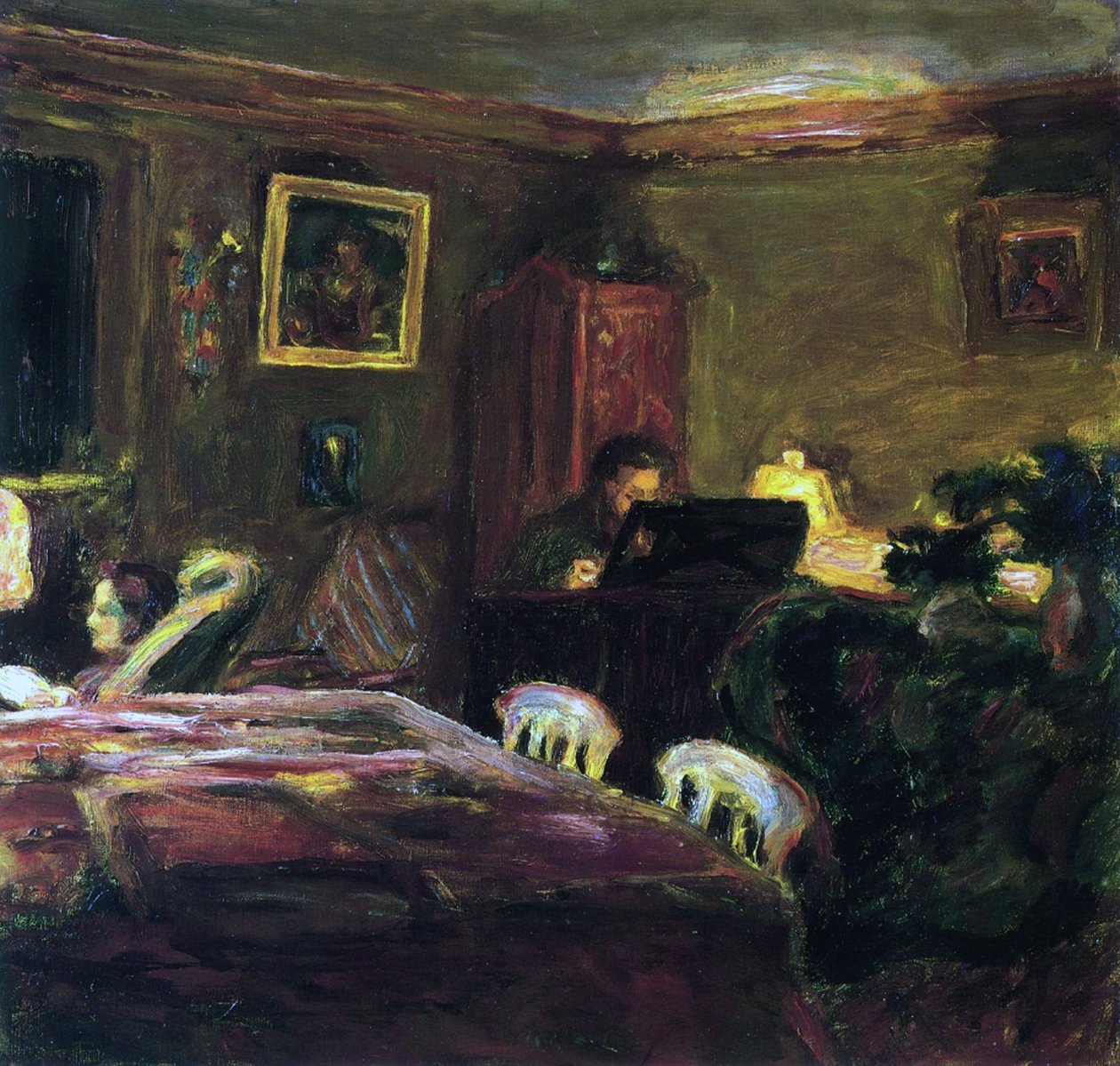 Claude Terrasse a zongoránál alkotó: Pierre Bonnard