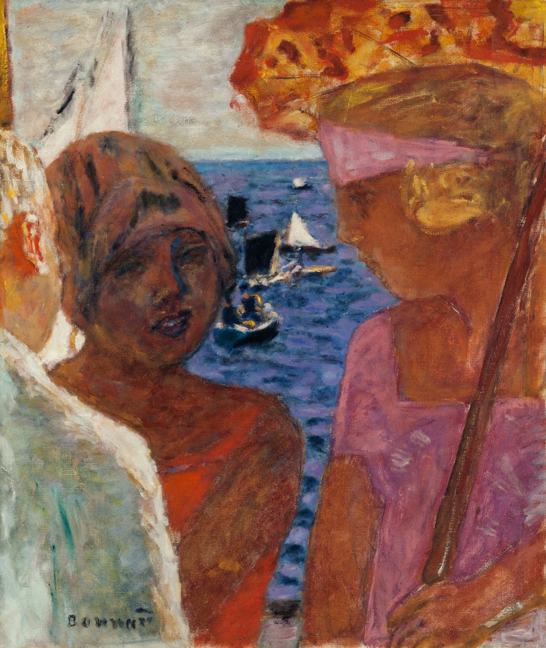 Beszélgetés Arcachonban, 1926-1930. alkotó: Pierre Bonnard