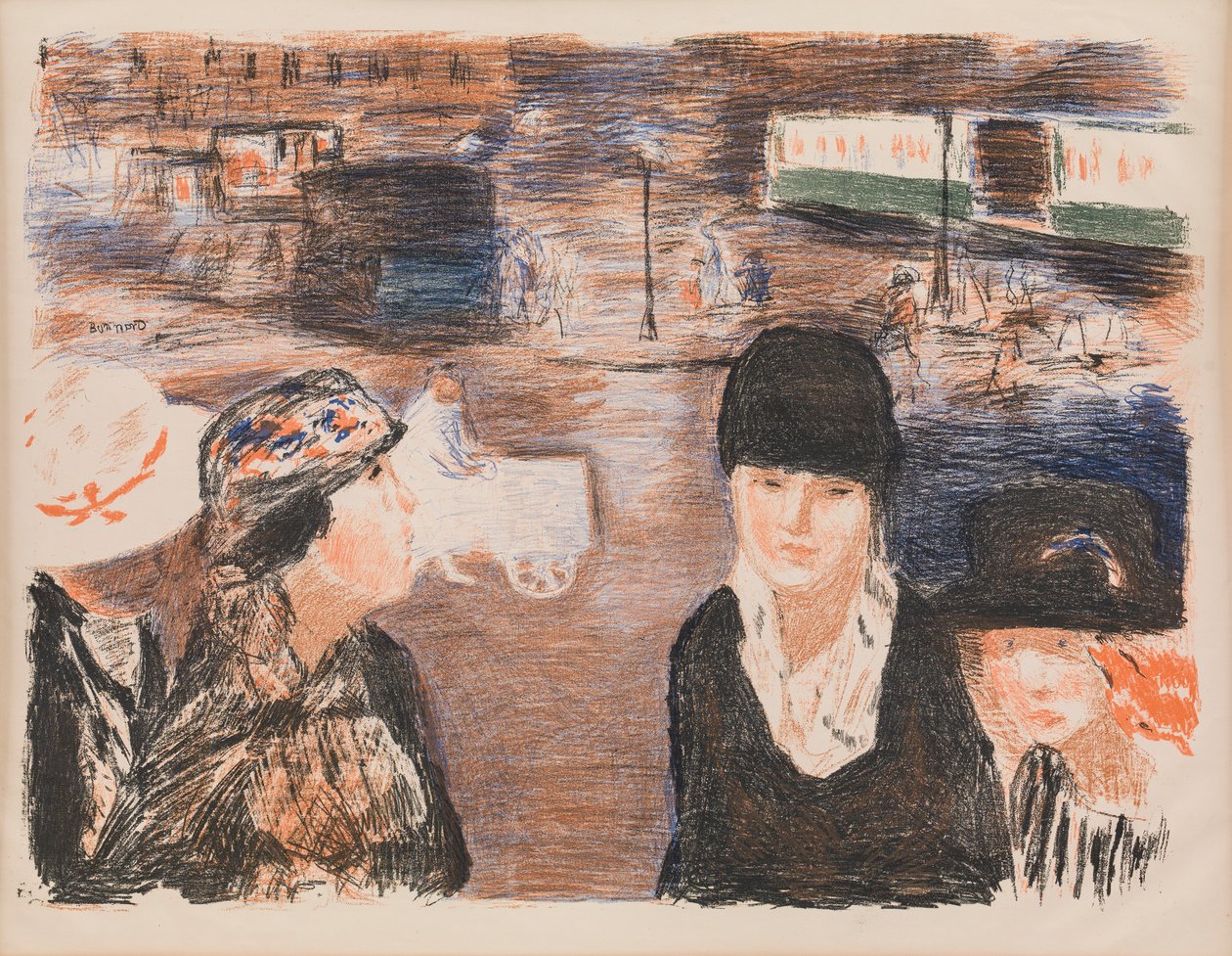 Dán:  Place Clichy alkotó: Pierre Bonnard