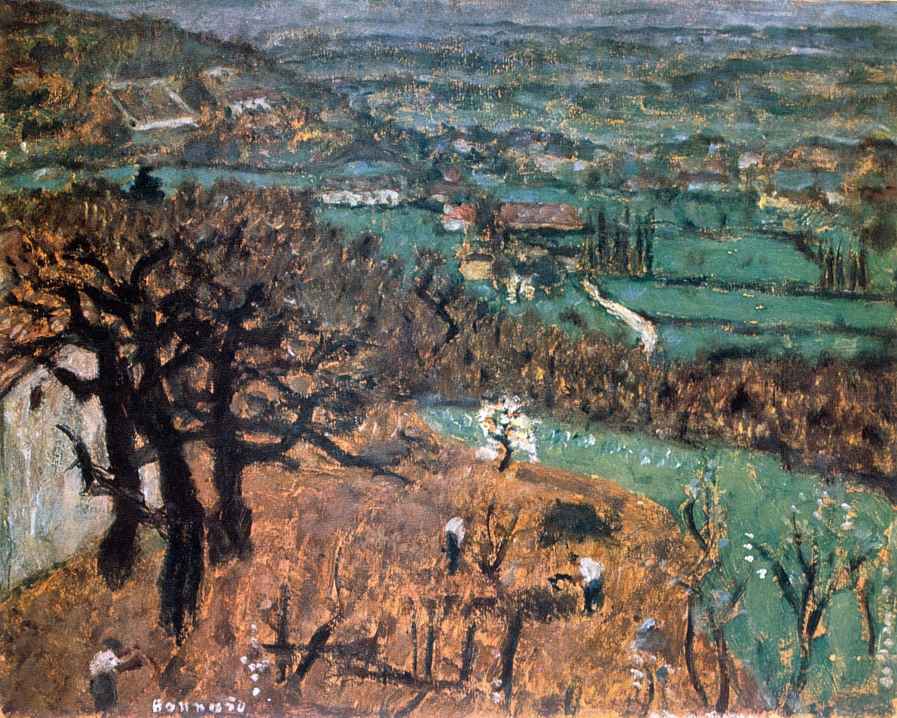 Dauphine-táj, 1899. alkotó: Pierre Bonnard