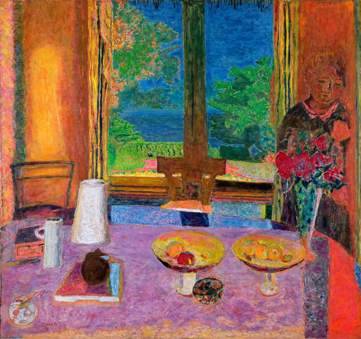 Ebédlő a kertben, 1934-35 alkotó: Pierre Bonnard