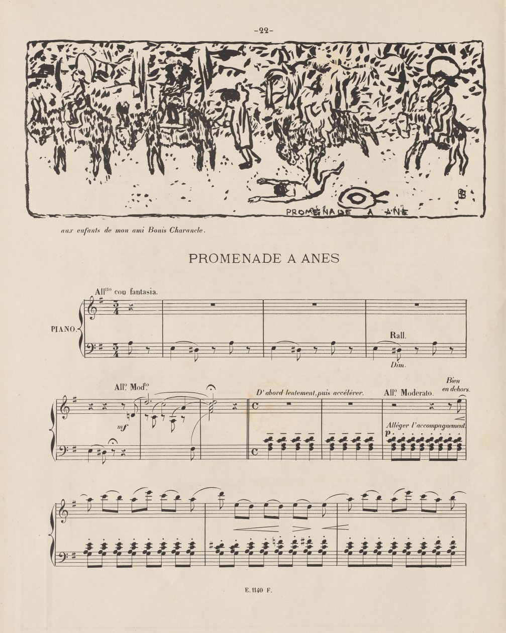 Szamárlovaglás alkotó: Pierre Bonnard