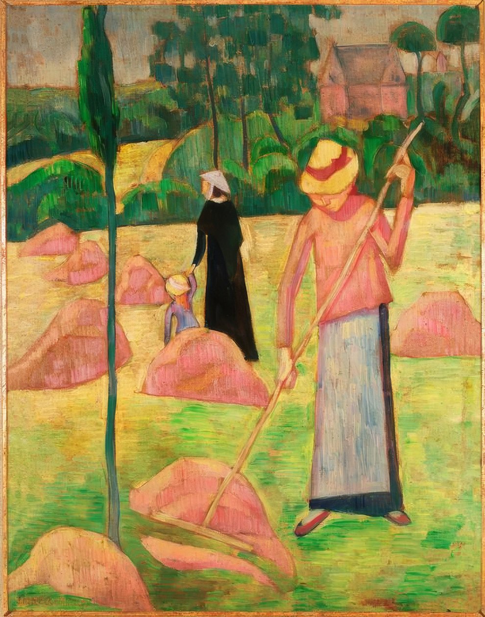 Nő gereblyével alkotó: Pierre Bonnard