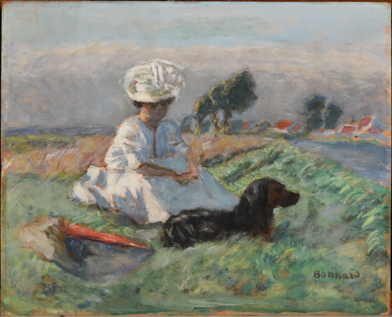 A nő a kutyával alkotó: Pierre Bonnard