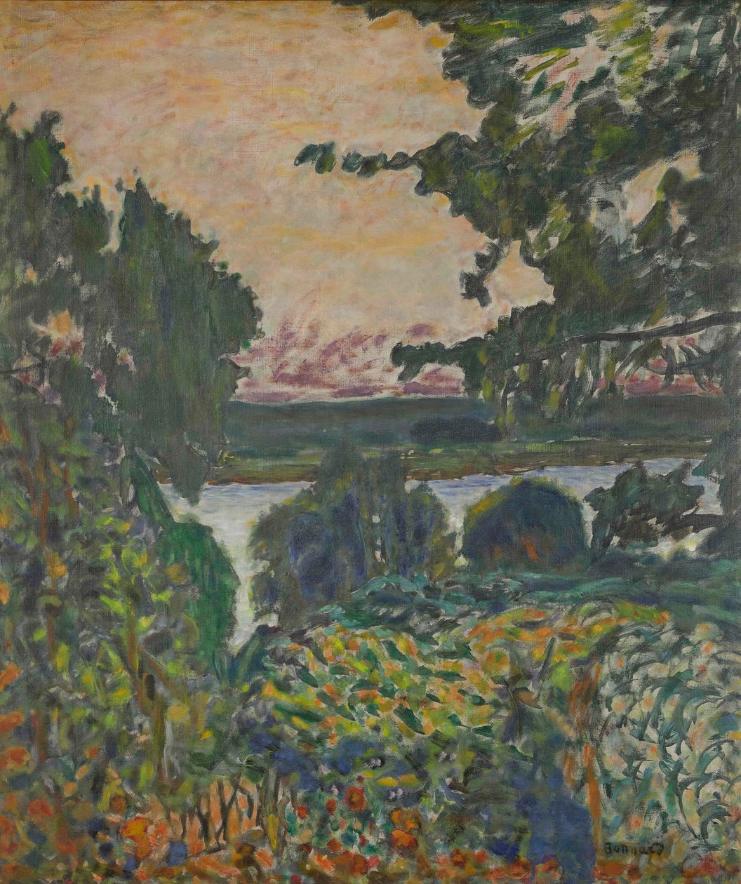 A Szajna Vernonban, 1915. alkotó: Pierre Bonnard