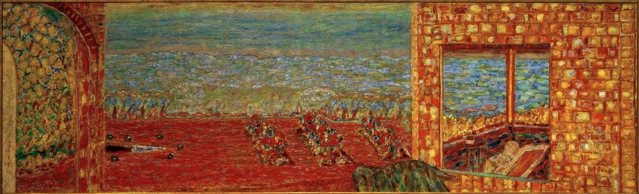 A napsütötte terasz alkotó: Pierre Bonnard