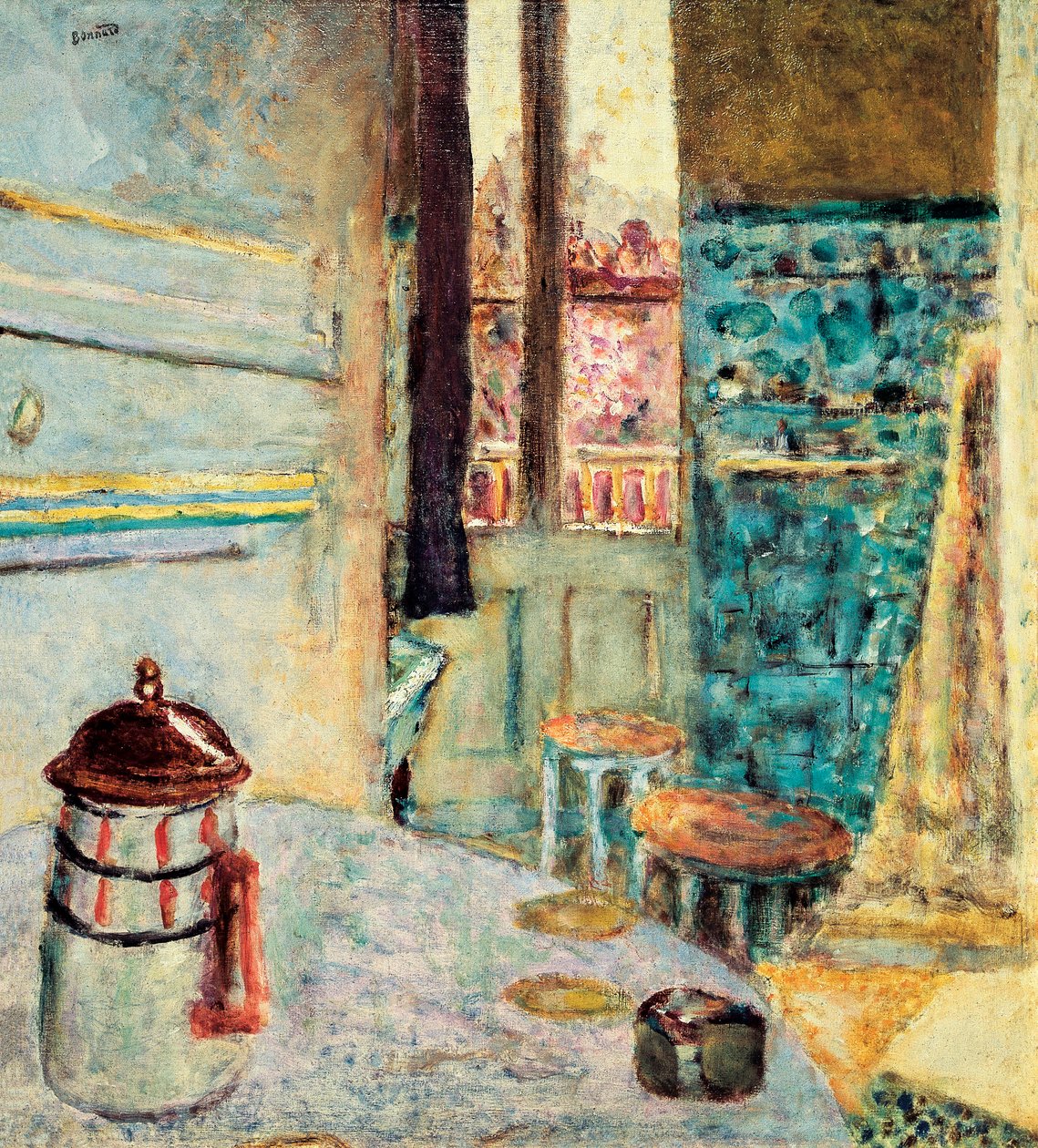 A kávéfőzőnél, 1937 alkotó: Pierre Bonnard