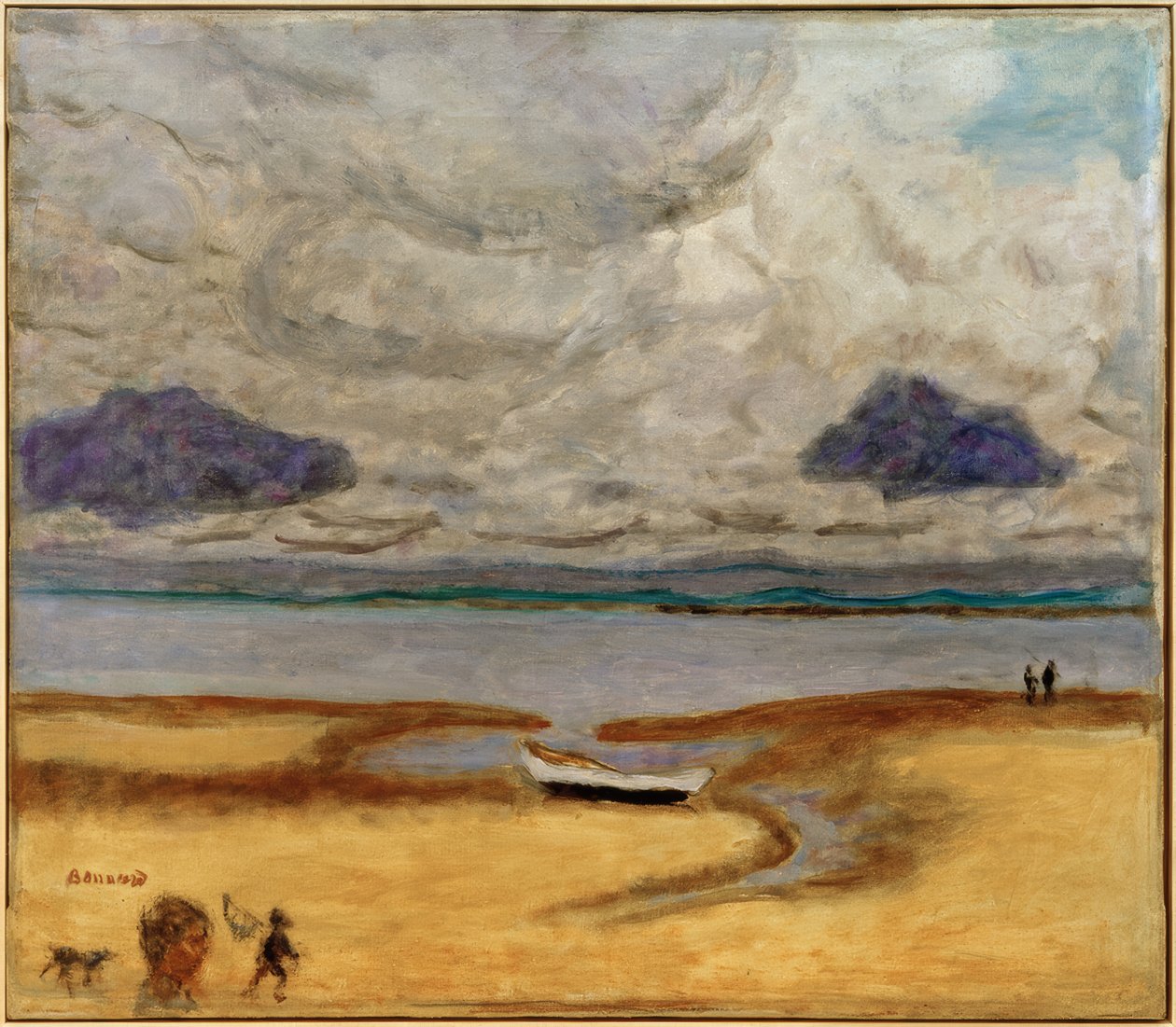 A strand apálykor (Marée basse à Arcachon) alkotó: Pierre Bonnard