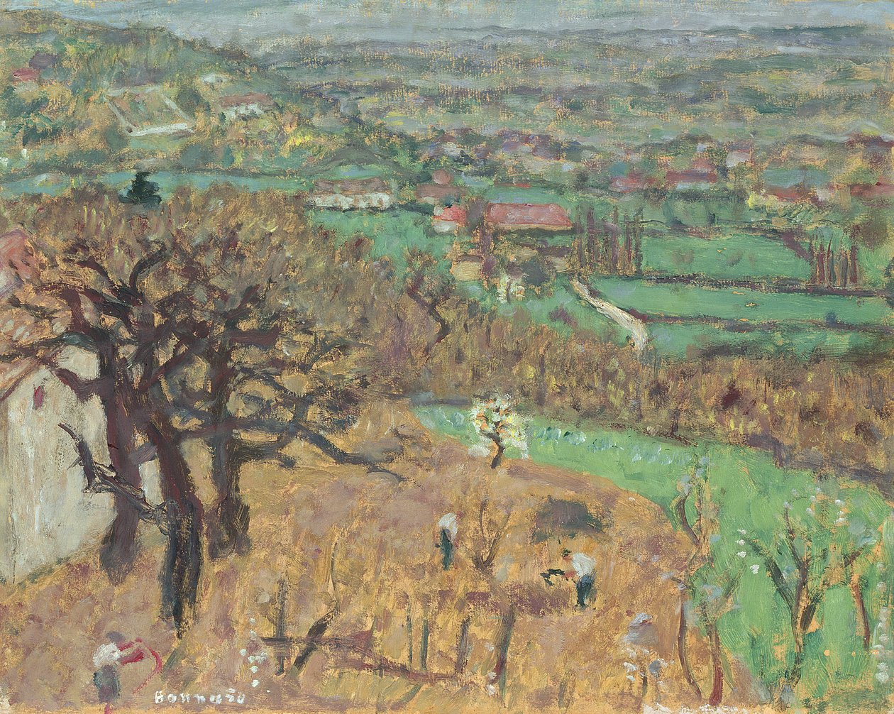 Táj Dauphine-ban, 1899 körül alkotó: Pierre Bonnard