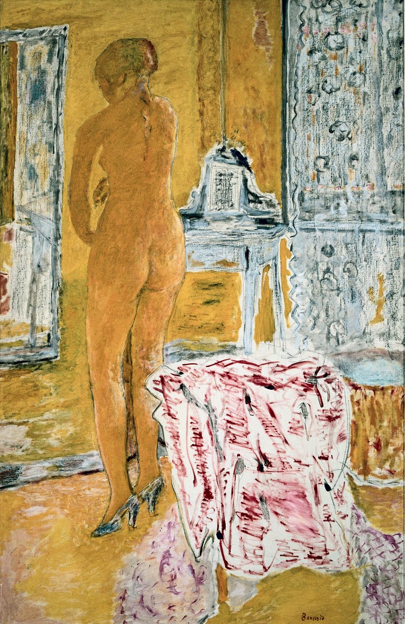 "A nagy sárga akt" alkotó: Pierre Bonnard