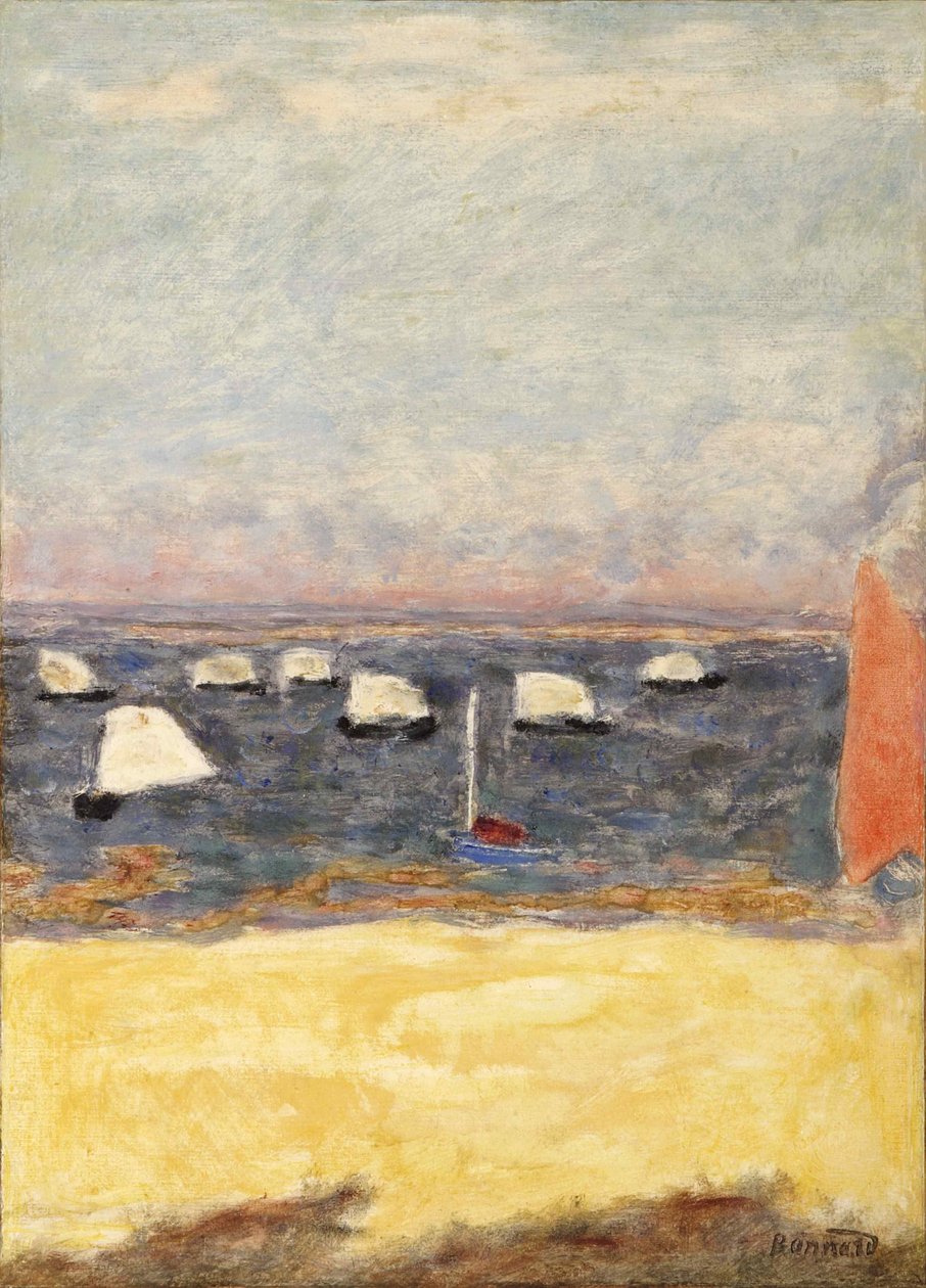 Les Voiliers, regatták, 1932 körül. alkotó: Pierre Bonnard