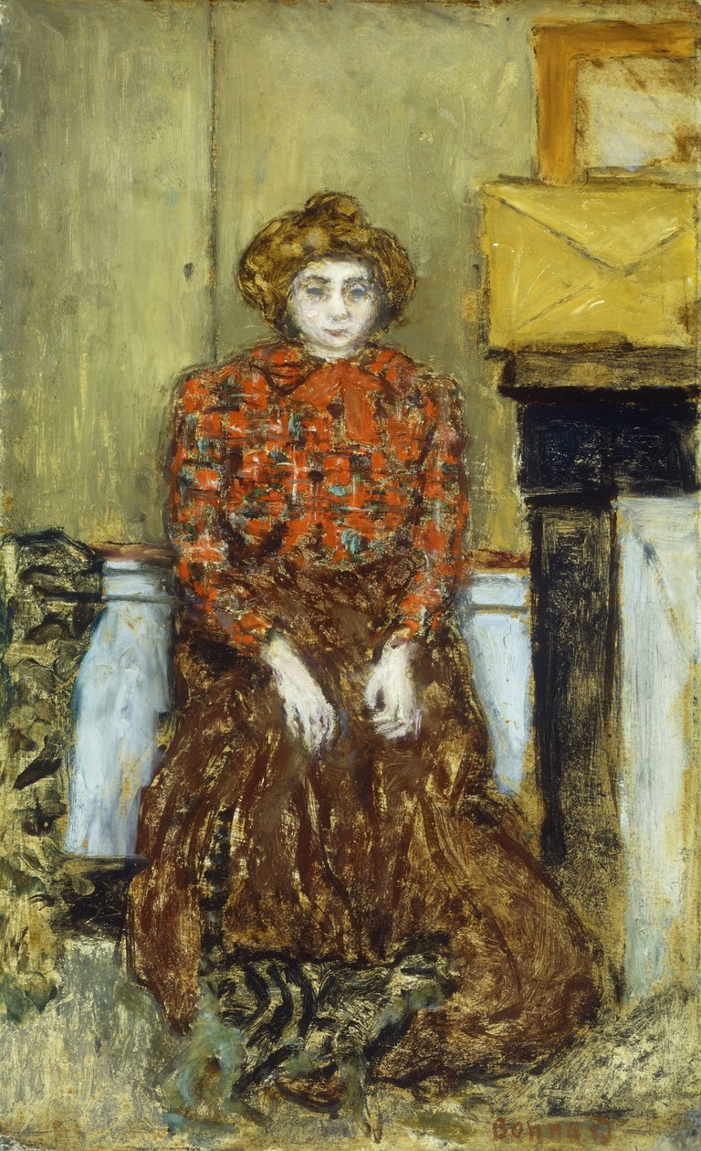 Marthe, 1896 körül (olaj, fedélzeten) alkotó: Pierre Bonnard